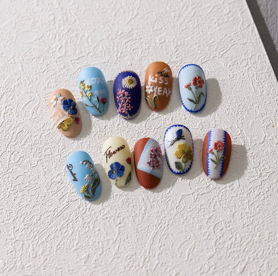 Hello Claws | Wild Flower 5D Nail Deco Sticker