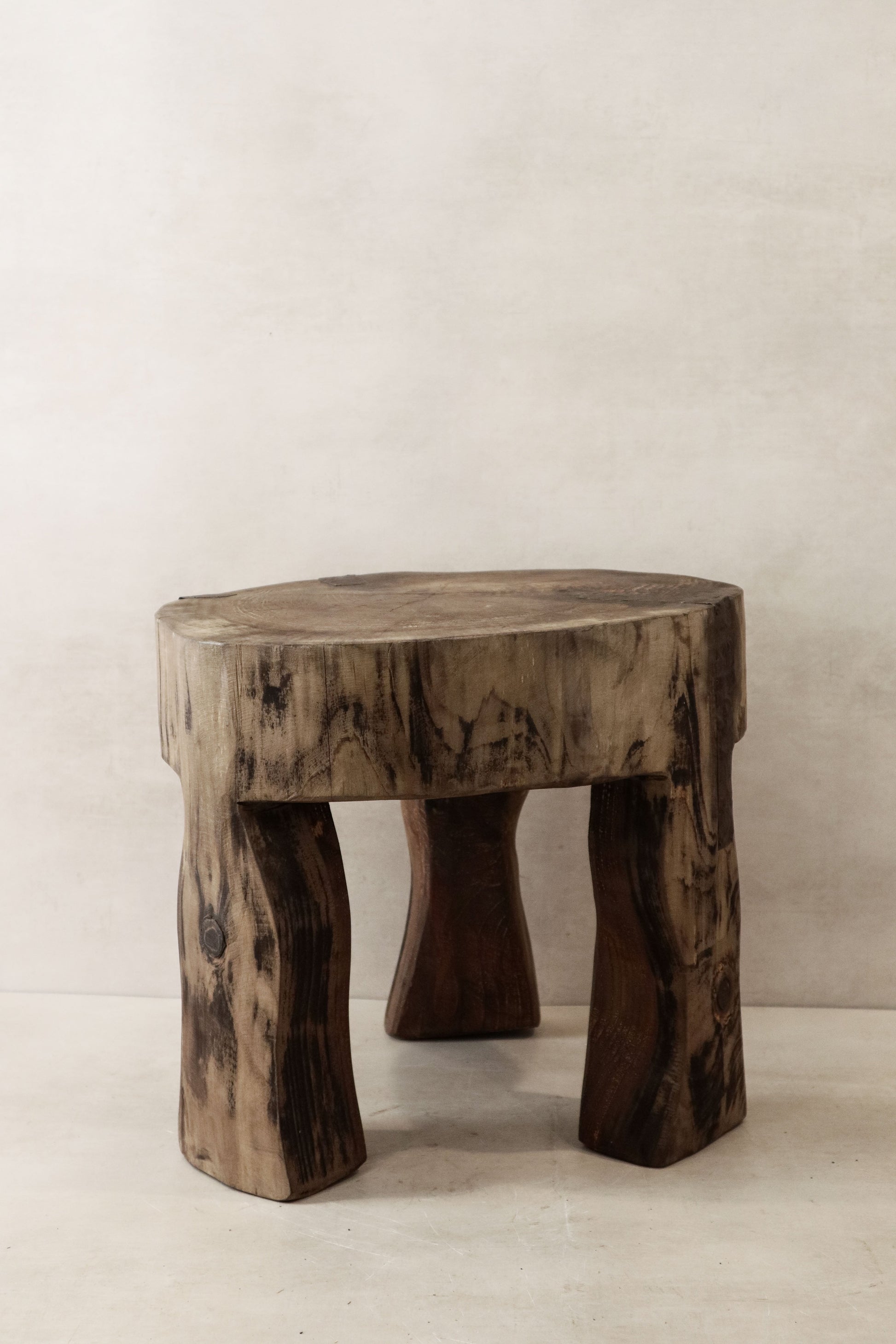 Hand Carved Wooden Stool\Side Table - 48.1
