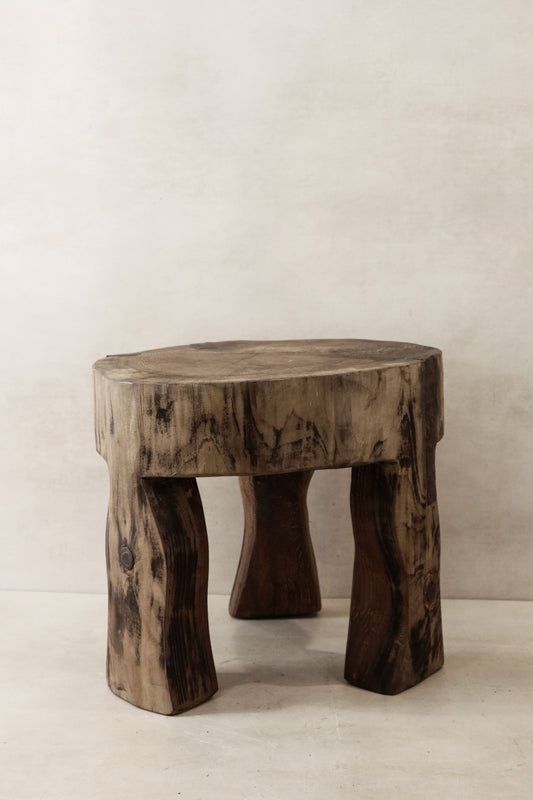 Hand Carved Wooden Stool\Side Table - 48.1