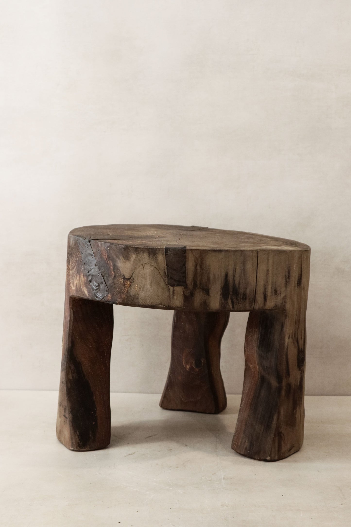 Hand Carved Wooden Stool\Side Table - 48.1
