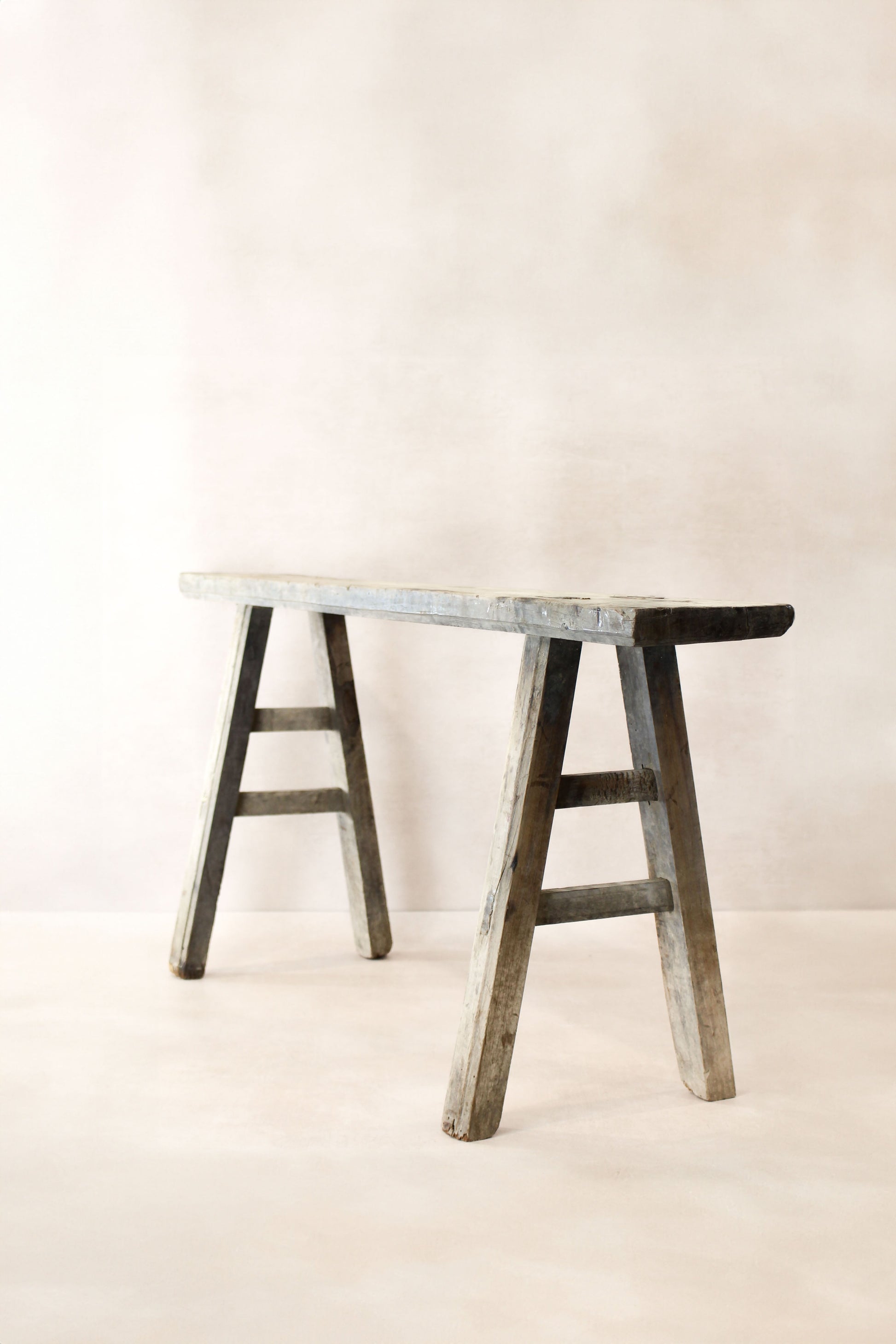 Antique Rustic Elm Skinny Bench 07