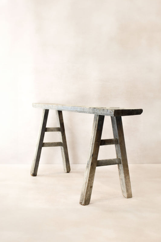 Antique Rustic Elm Skinny Bench 07