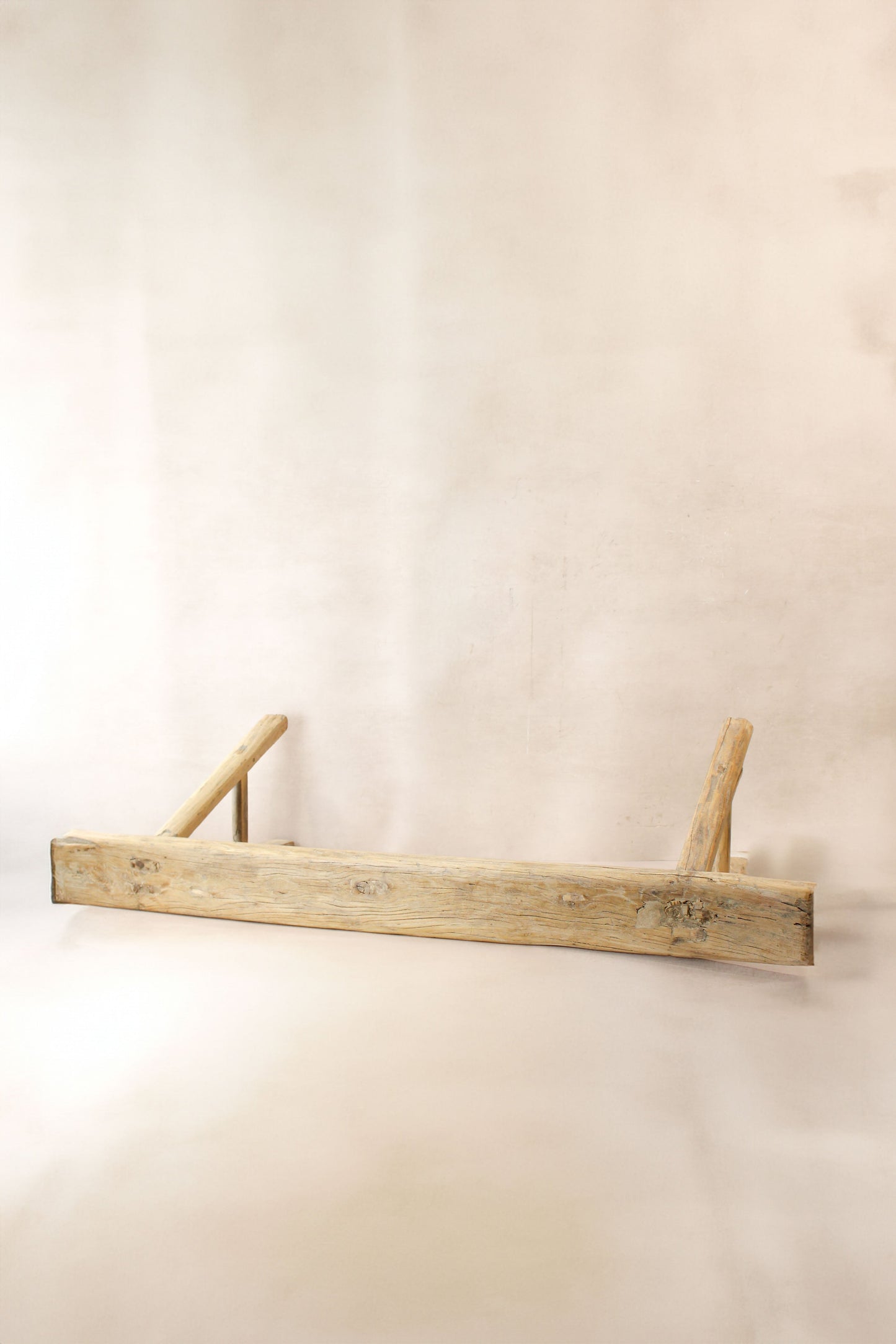 Antique Rustic Elm Skinny Bench 05