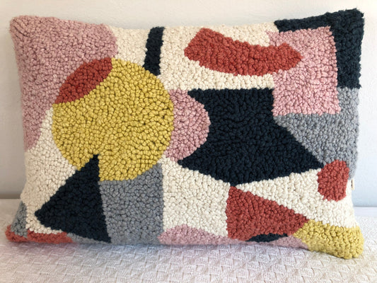 Punch Needle Cushion Cover - Geometric Pattern 3