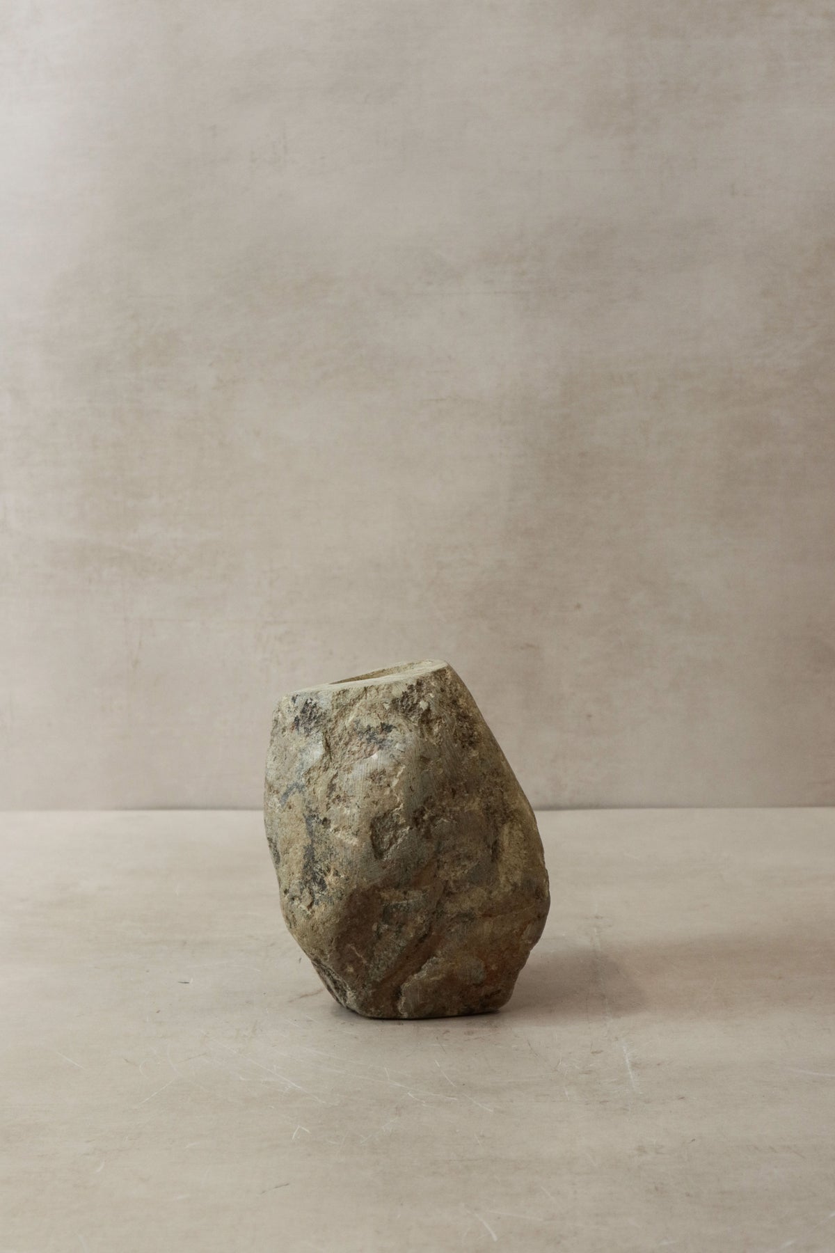 Natural Rough Edge Stone Candle Holder - 98.2