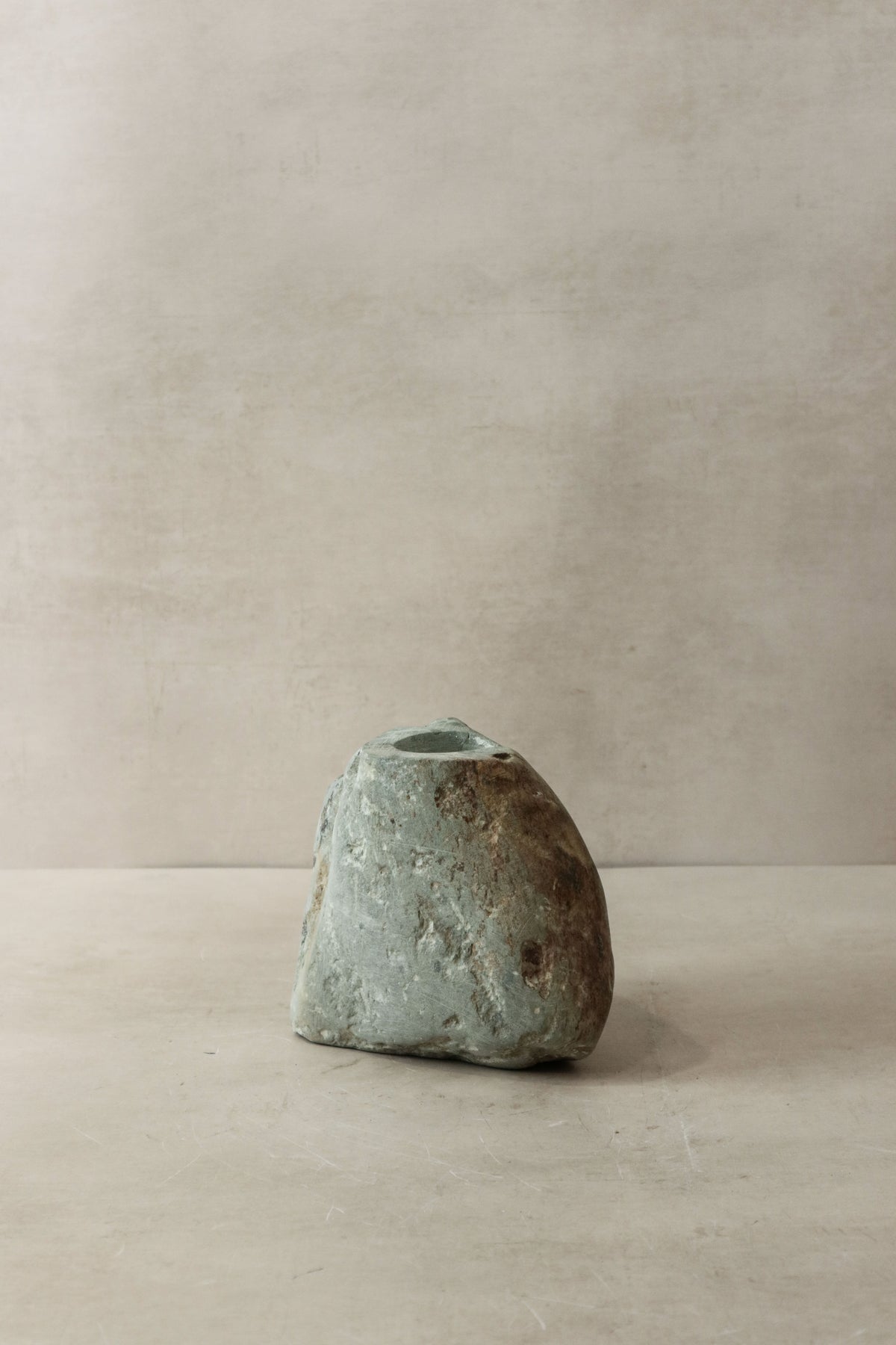 Natural Rough Edge Stone Candle Holder - 98.3