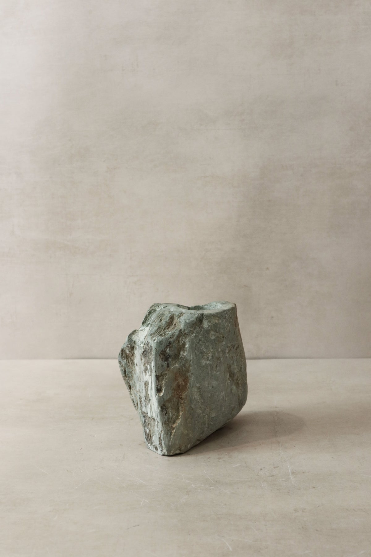 Natural Rough Edge Stone Candle Holder - 98.3