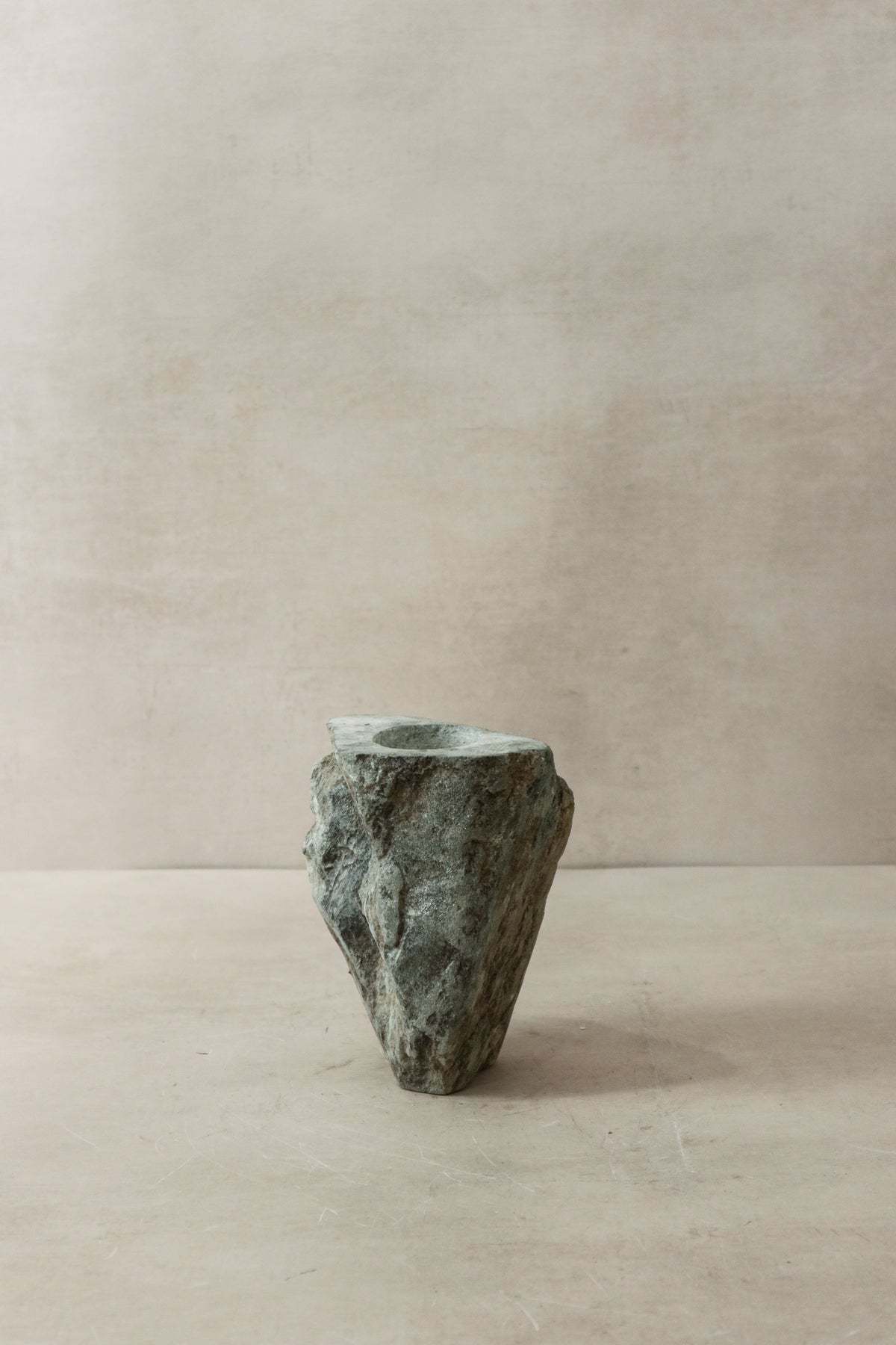 Natural Rough Edge Stone Candle Holder - 98.4