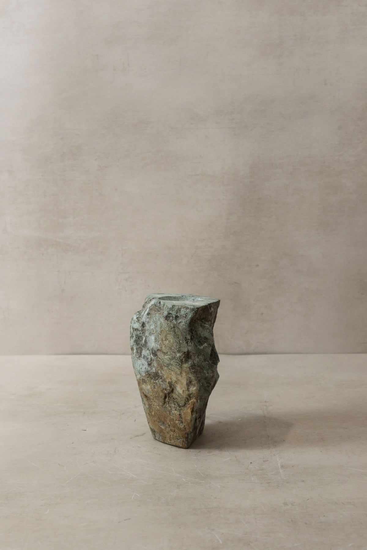Natural Rough Edge Stone Candle Holder - 98.4
