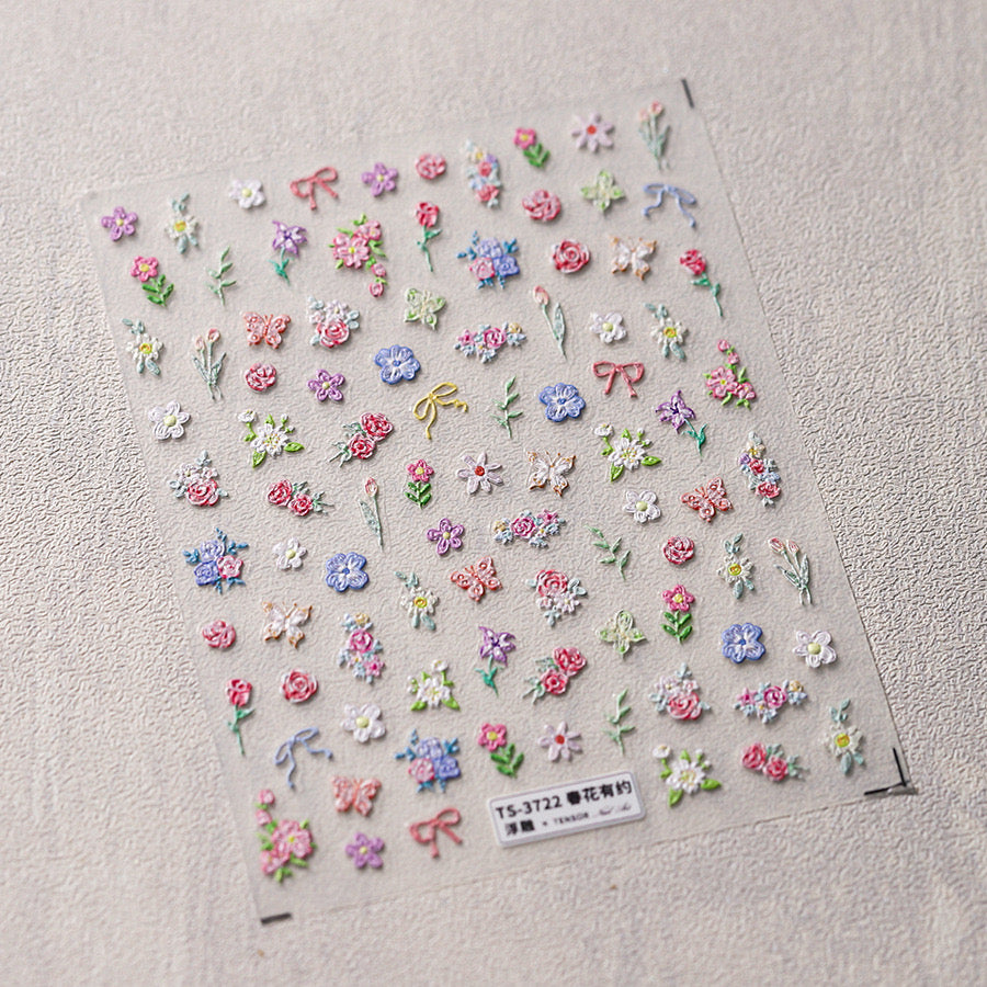 Hello Claws | Spring Daisy Wild Flower Nail Deco Sticker