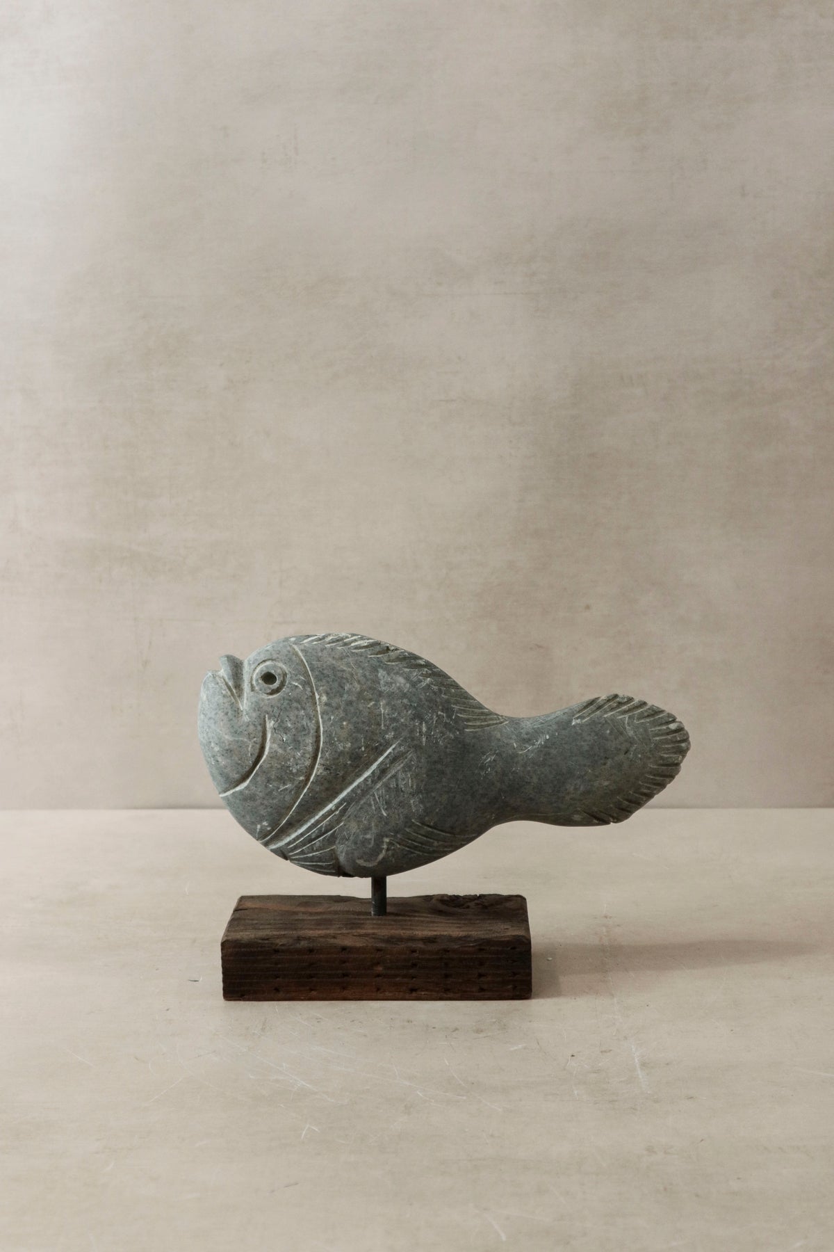 Stone Fish Sculpture - Zimbabwe - 29.1