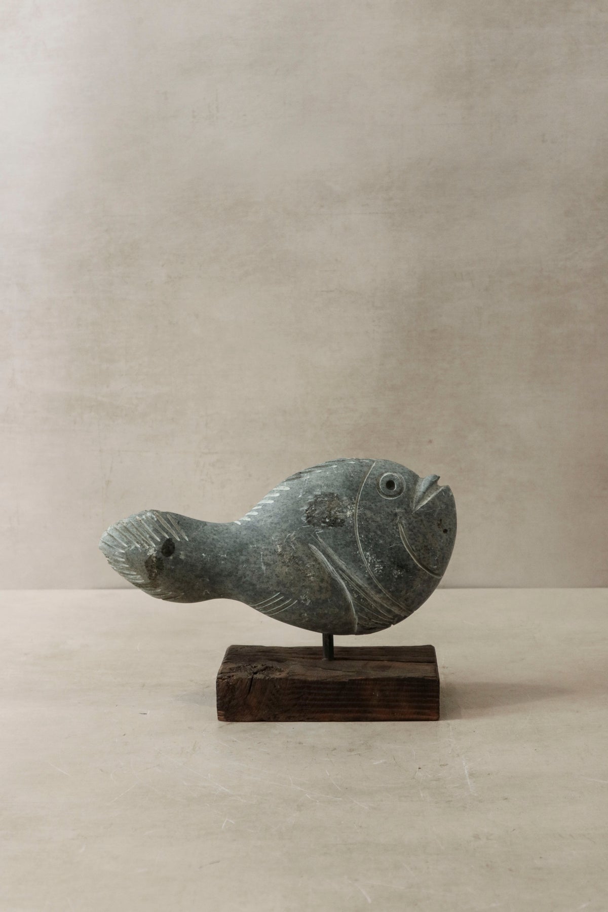 Stone Fish Sculpture - Zimbabwe - 29.1