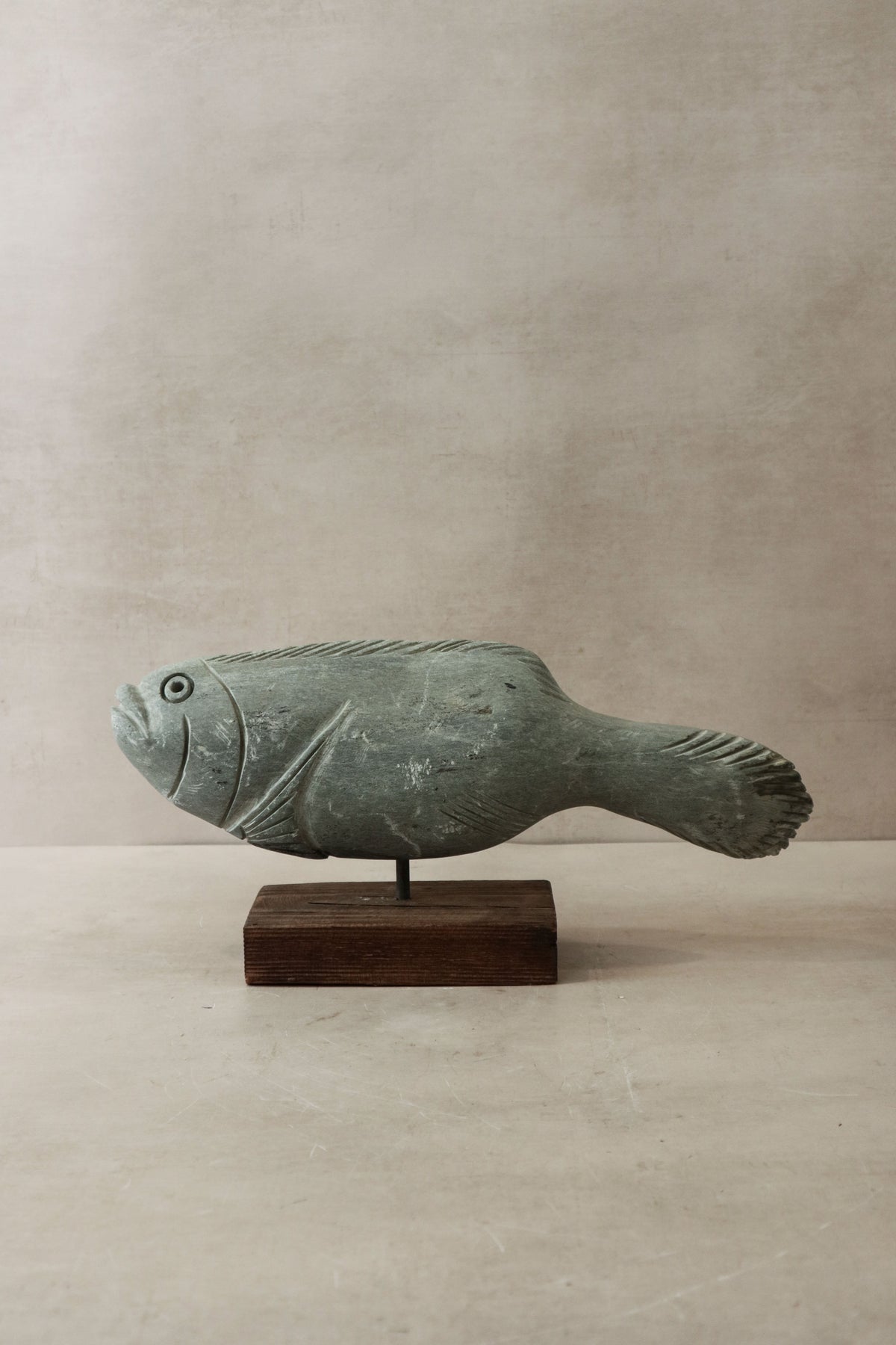 Stone Fish Sculpture - Zimbabwe - 29.2