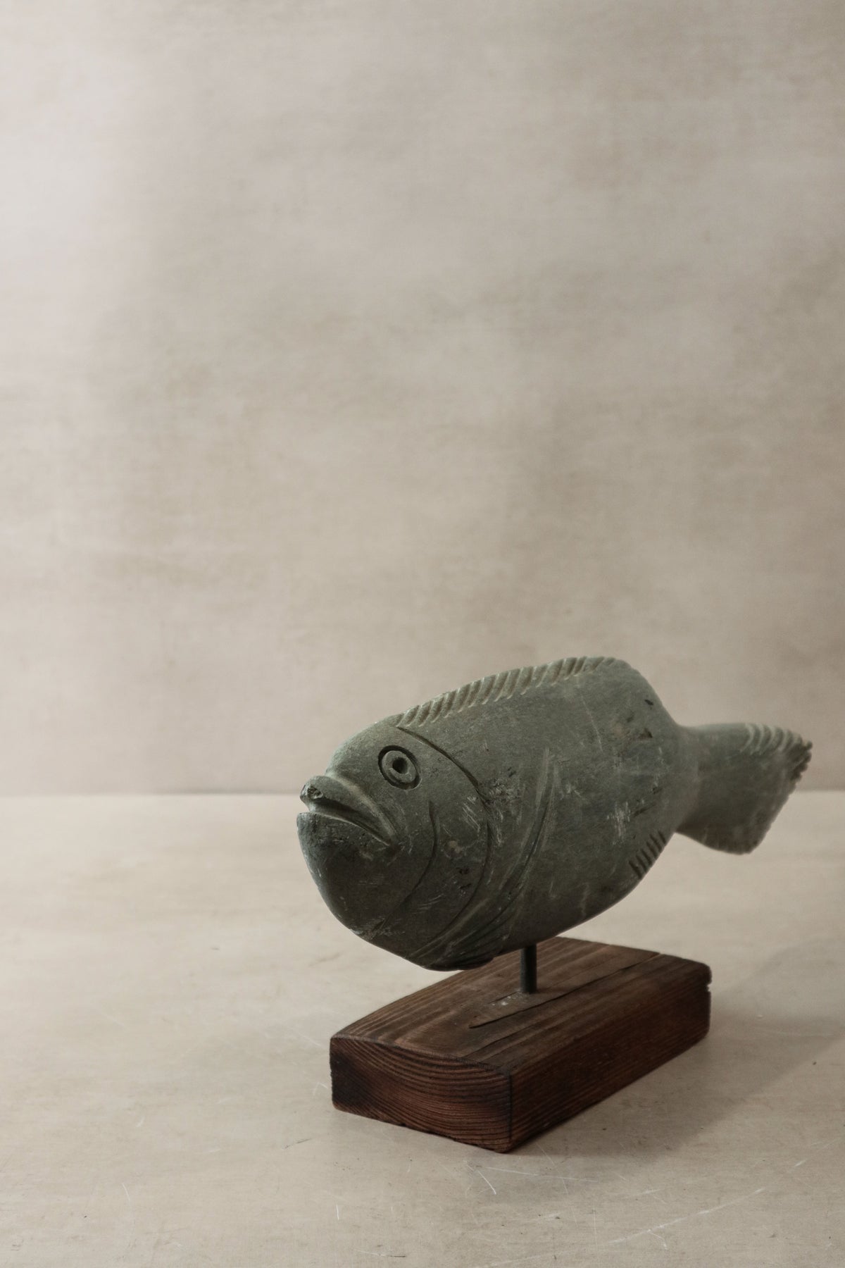 Stone Fish Sculpture - Zimbabwe - 29.2