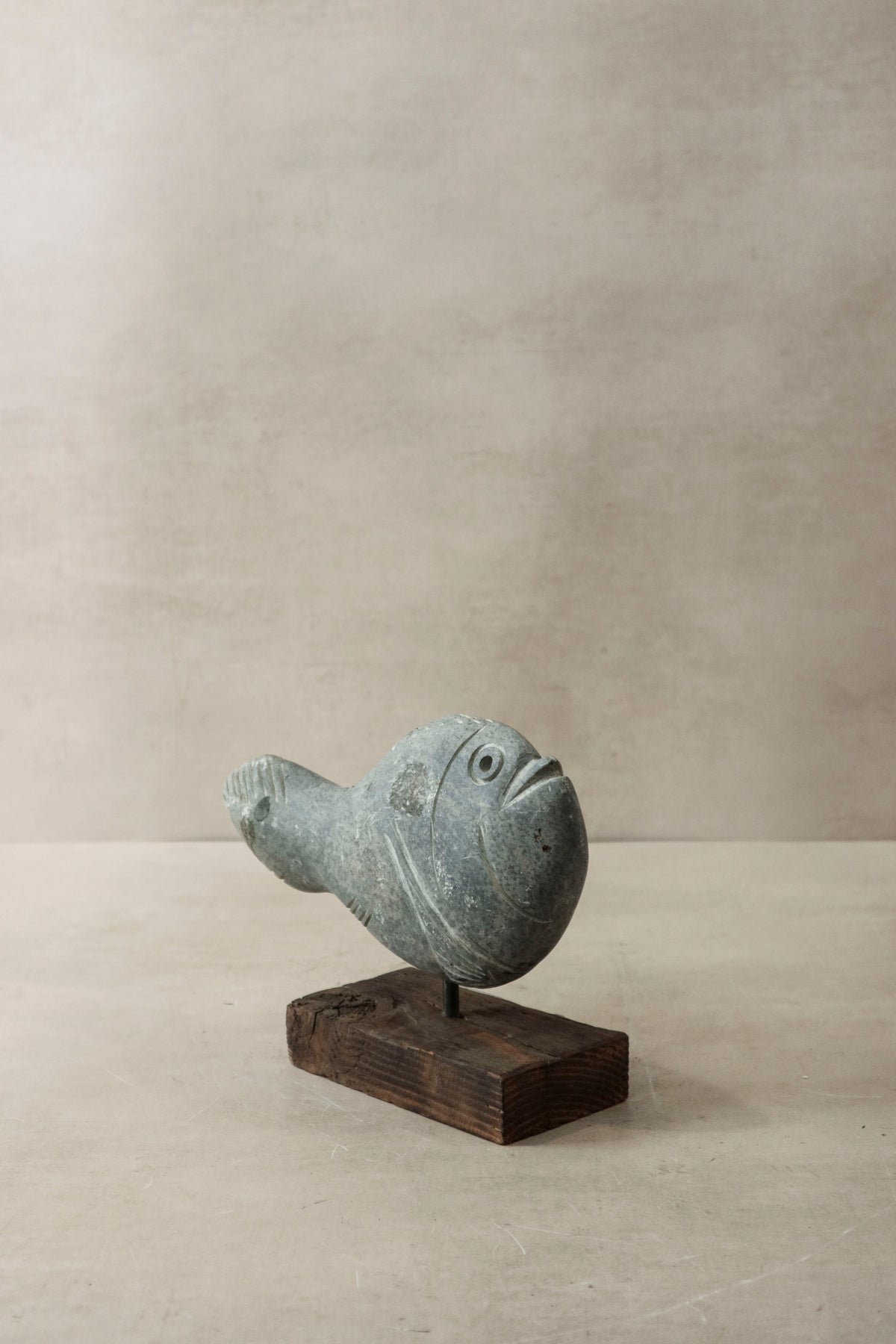 Stone Fish Sculpture - Zimbabwe - 29.1