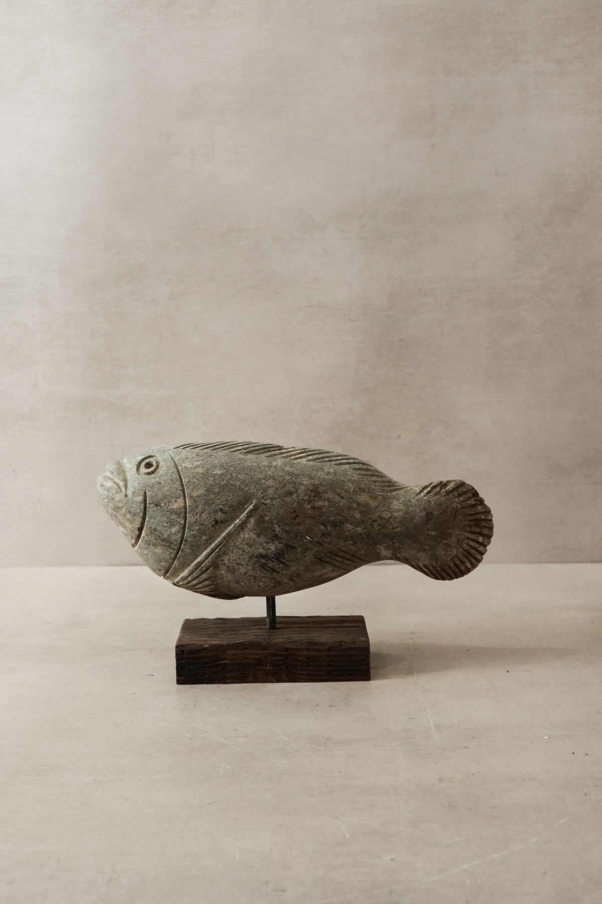 Stone Fish Sculpture - Zimbabwe - 32.1