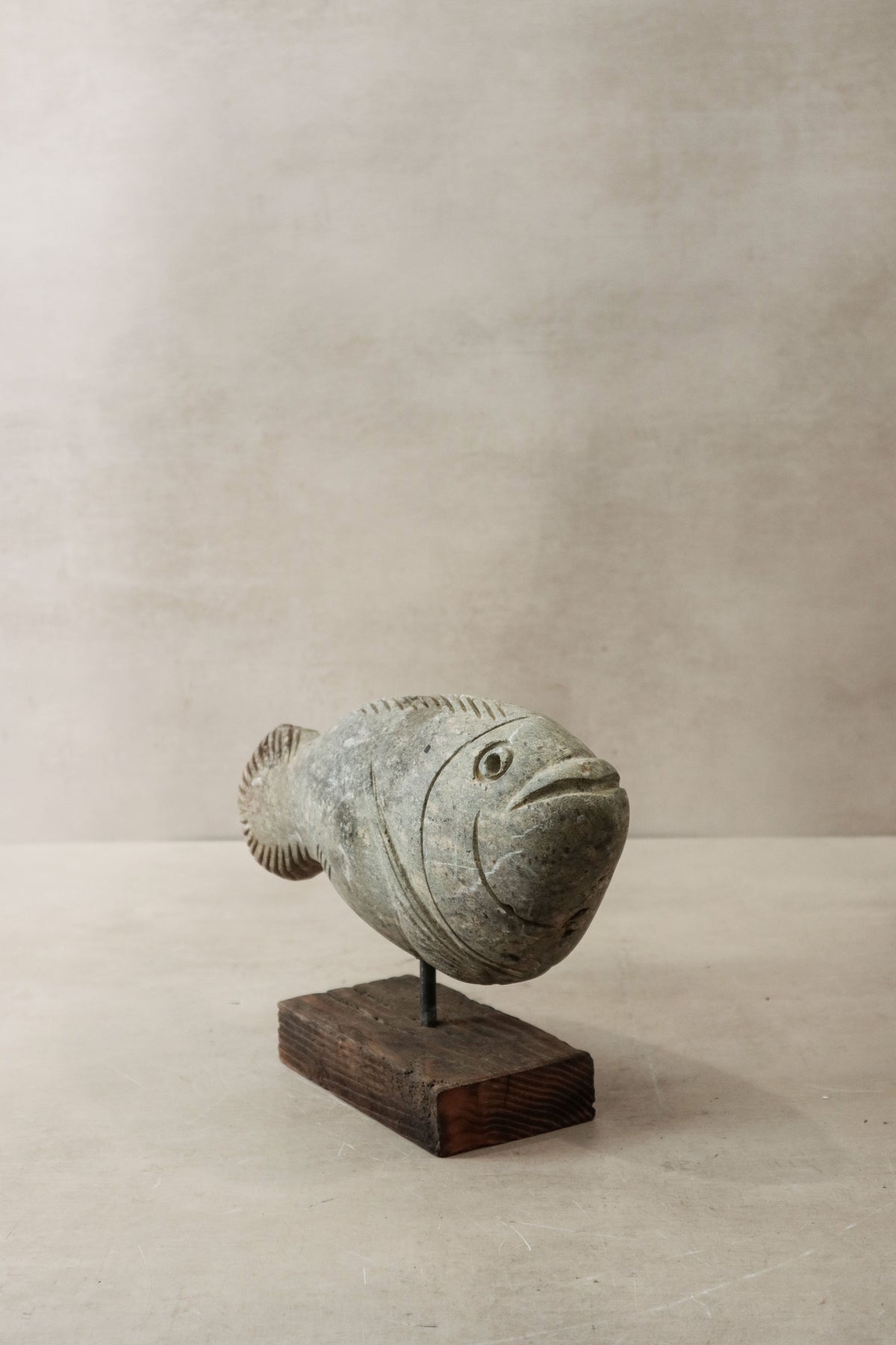 Stone Fish Sculpture - Zimbabwe - 32.1