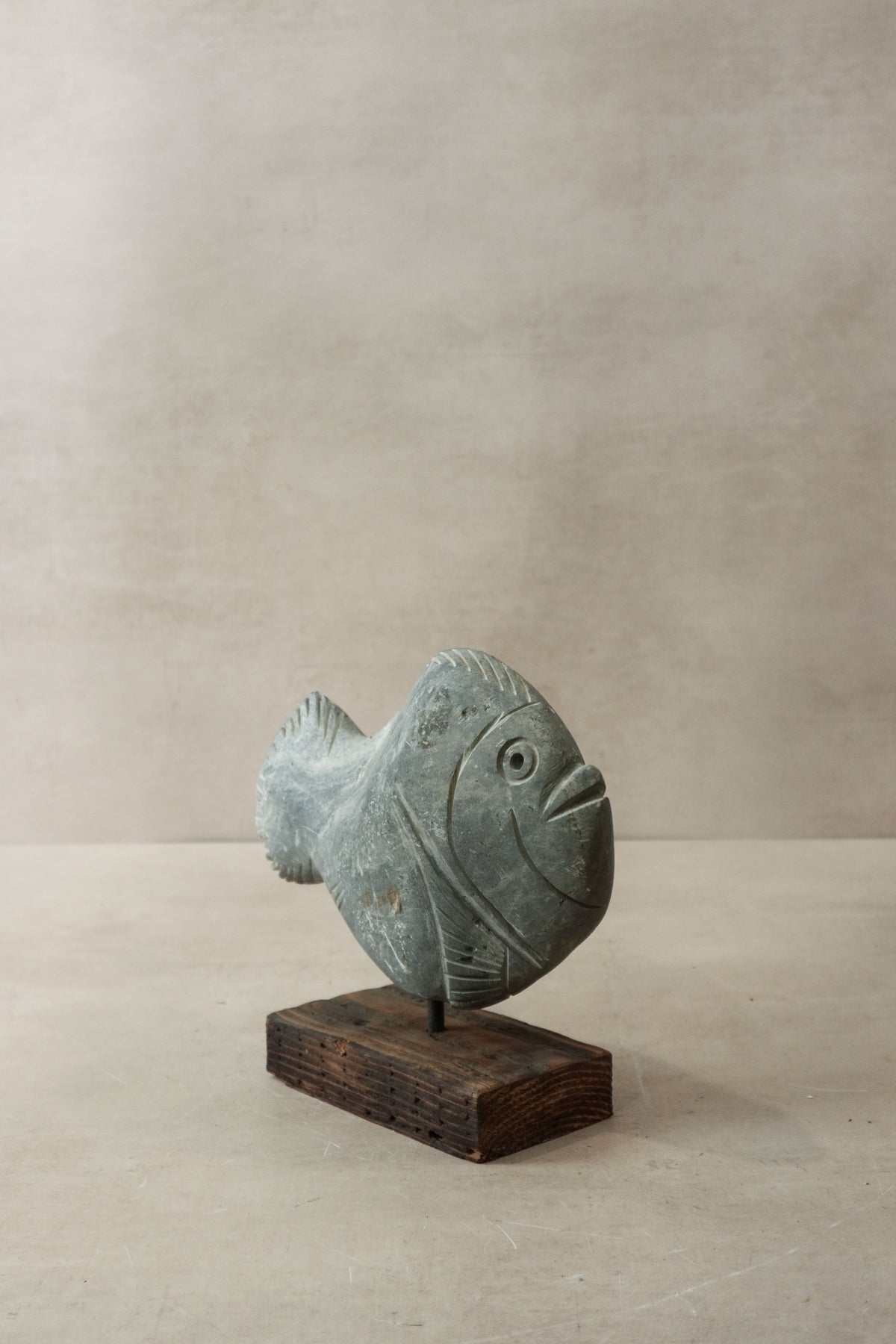 Stone Fish Sculpture - Zimbabwe - 30.1