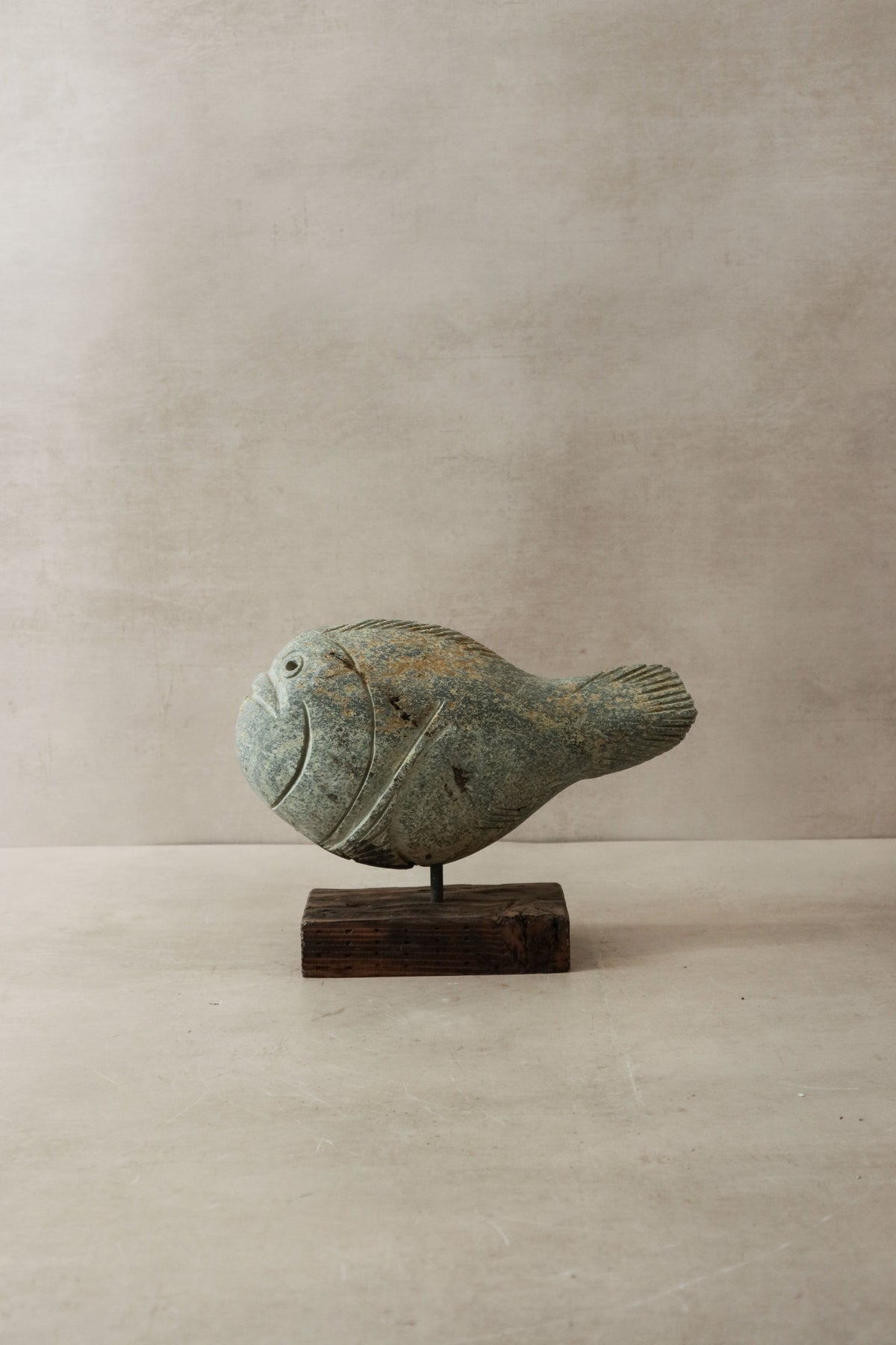 Stone Fish Sculpture - Zimbabwe - 30.2