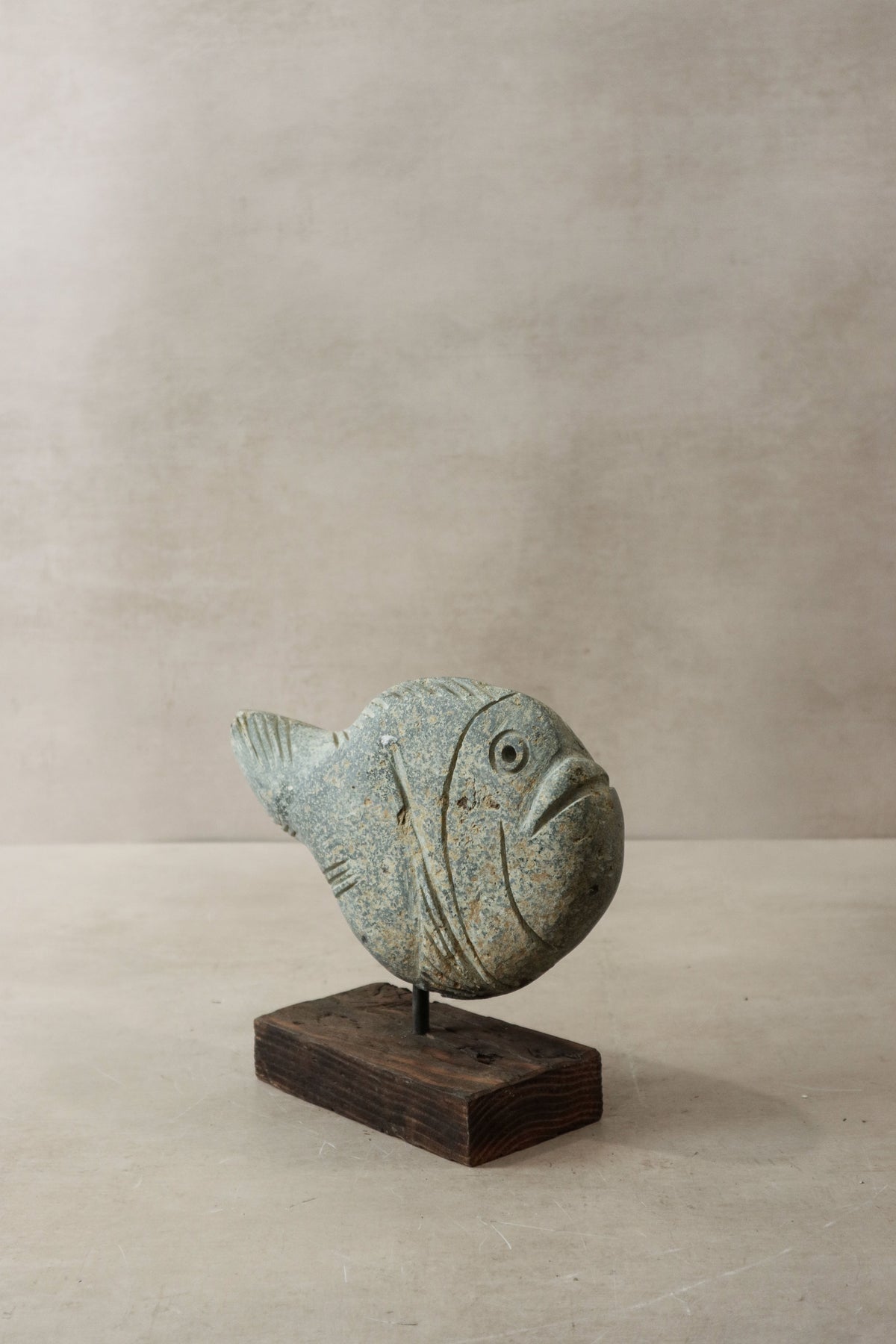 Stone Fish Sculpture - Zimbabwe - 30.2