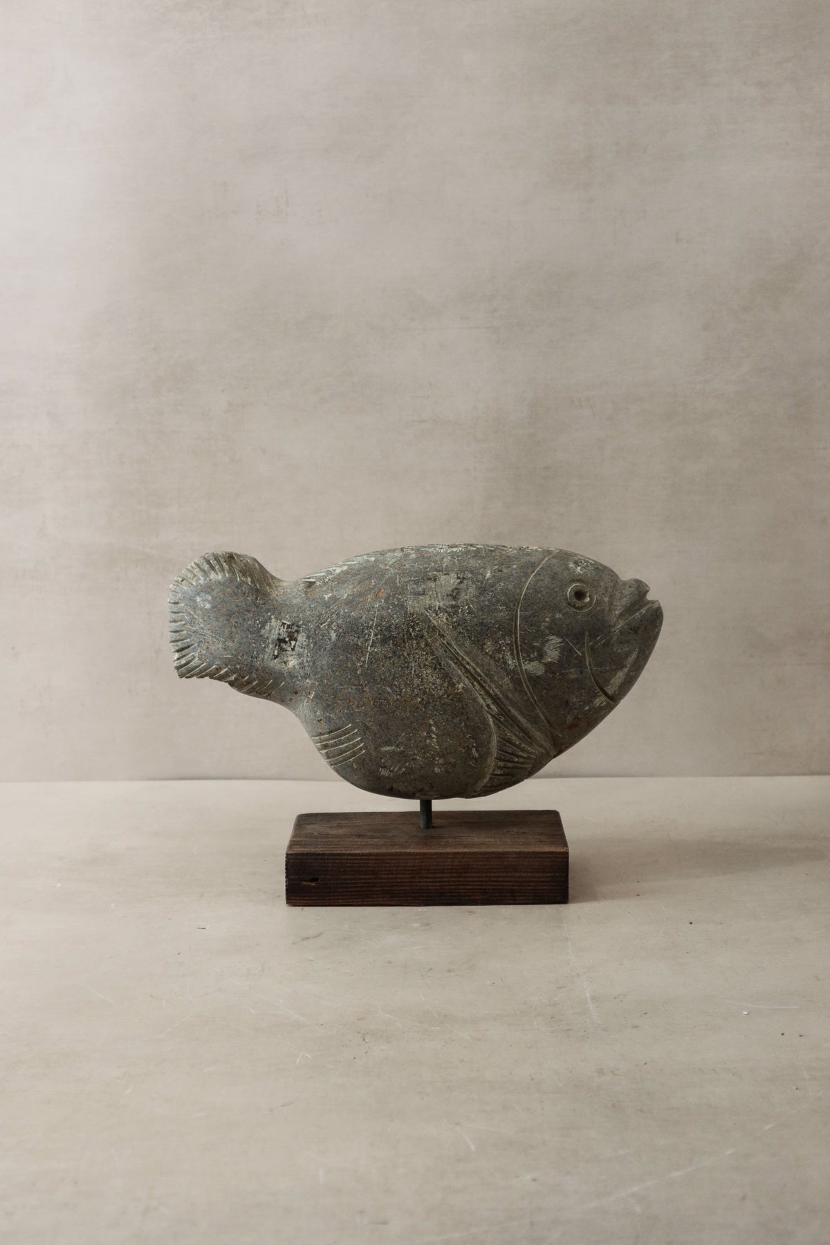 Stone Fish Sculpture - Zimbabwe - 33.1