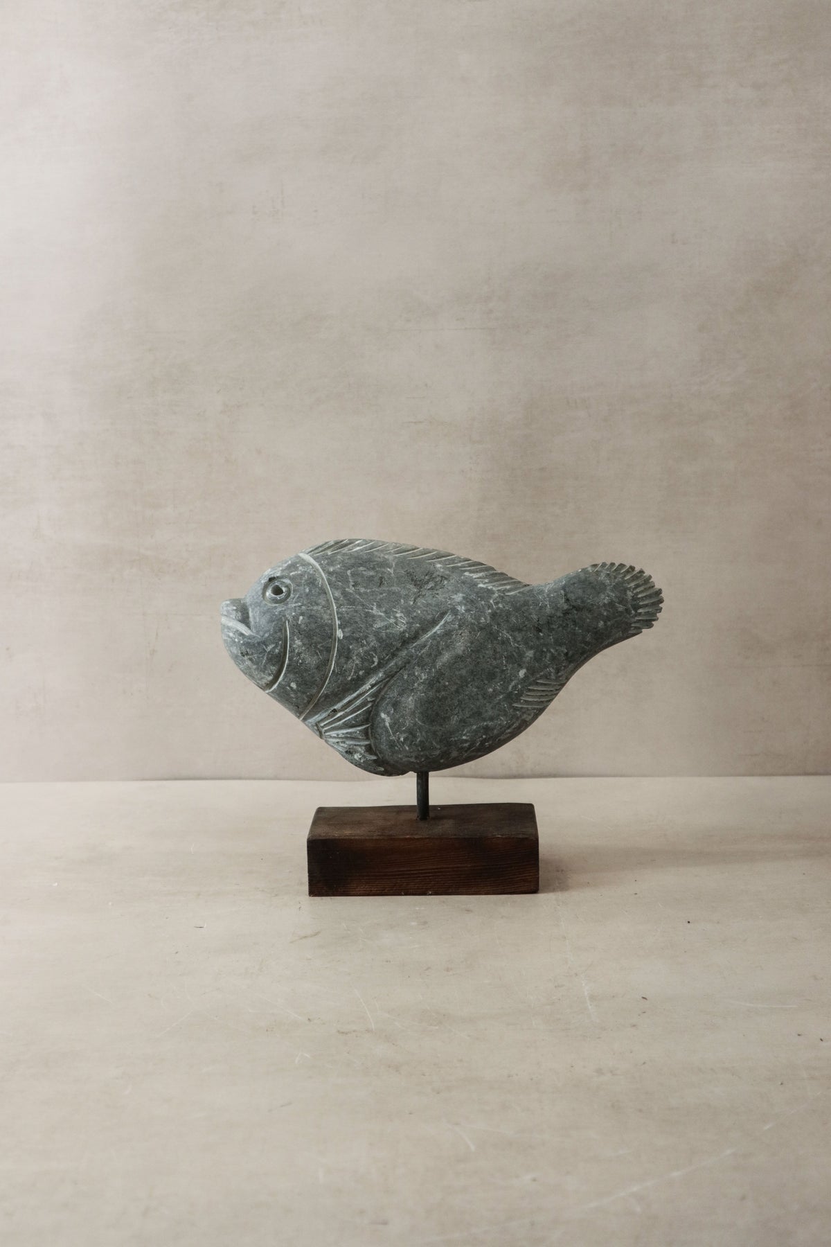 Stone Fish Sculpture - Zimbabwe - 30.4