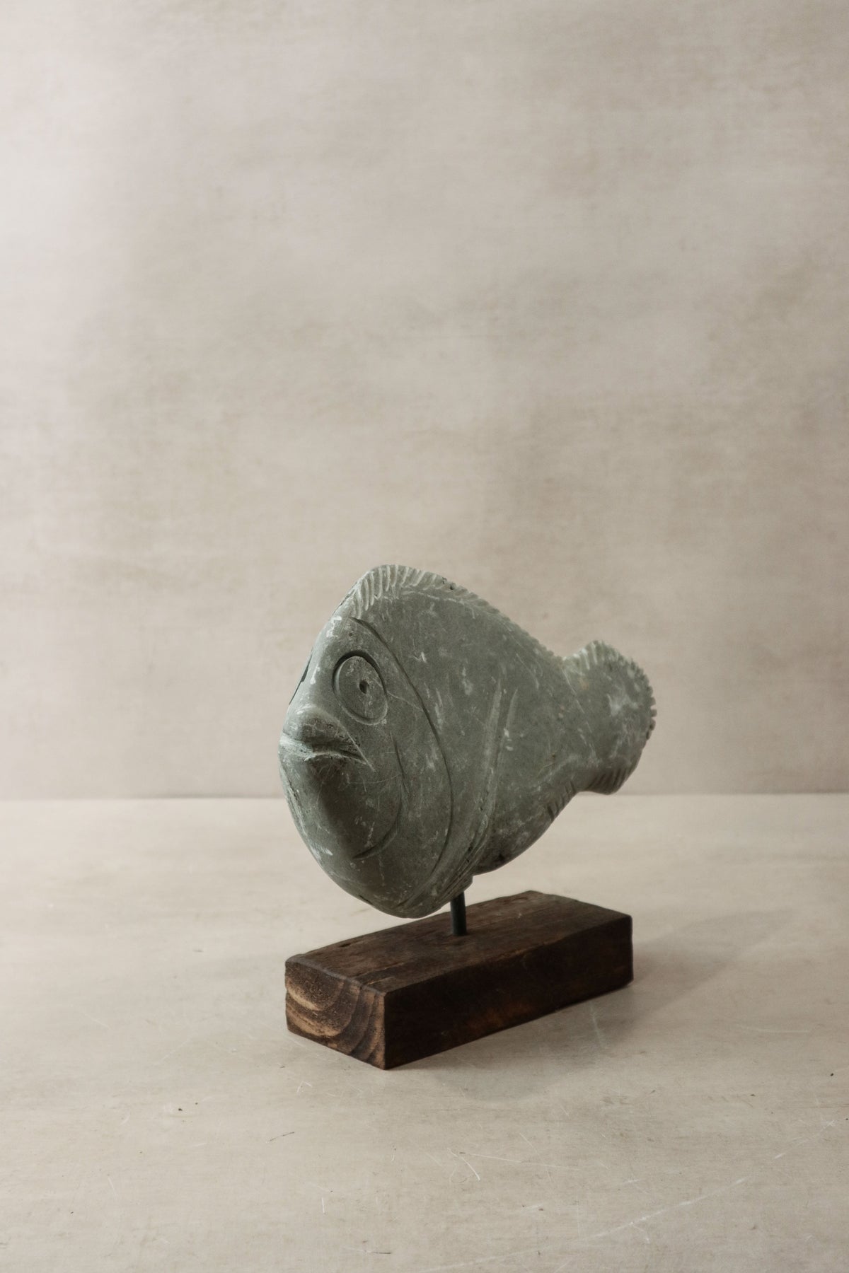 Stone Fish Sculpture - Zimbabwe - 33.2