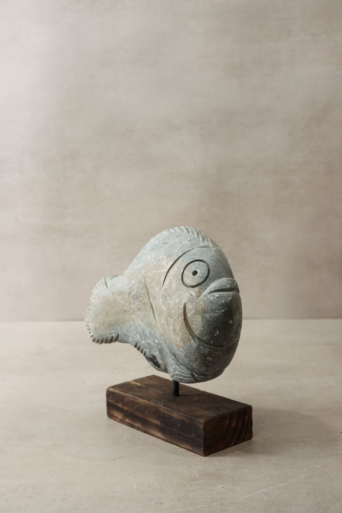 Stone Fish Sculpture - Zimbabwe - 33.4