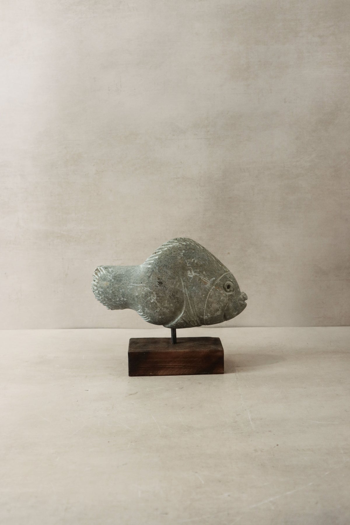 Stone Fish Sculpture - Zimbabwe - 30.6