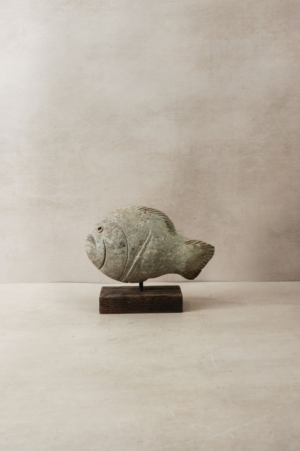 Stone Fish Sculpture - Zimbabwe - 30.7