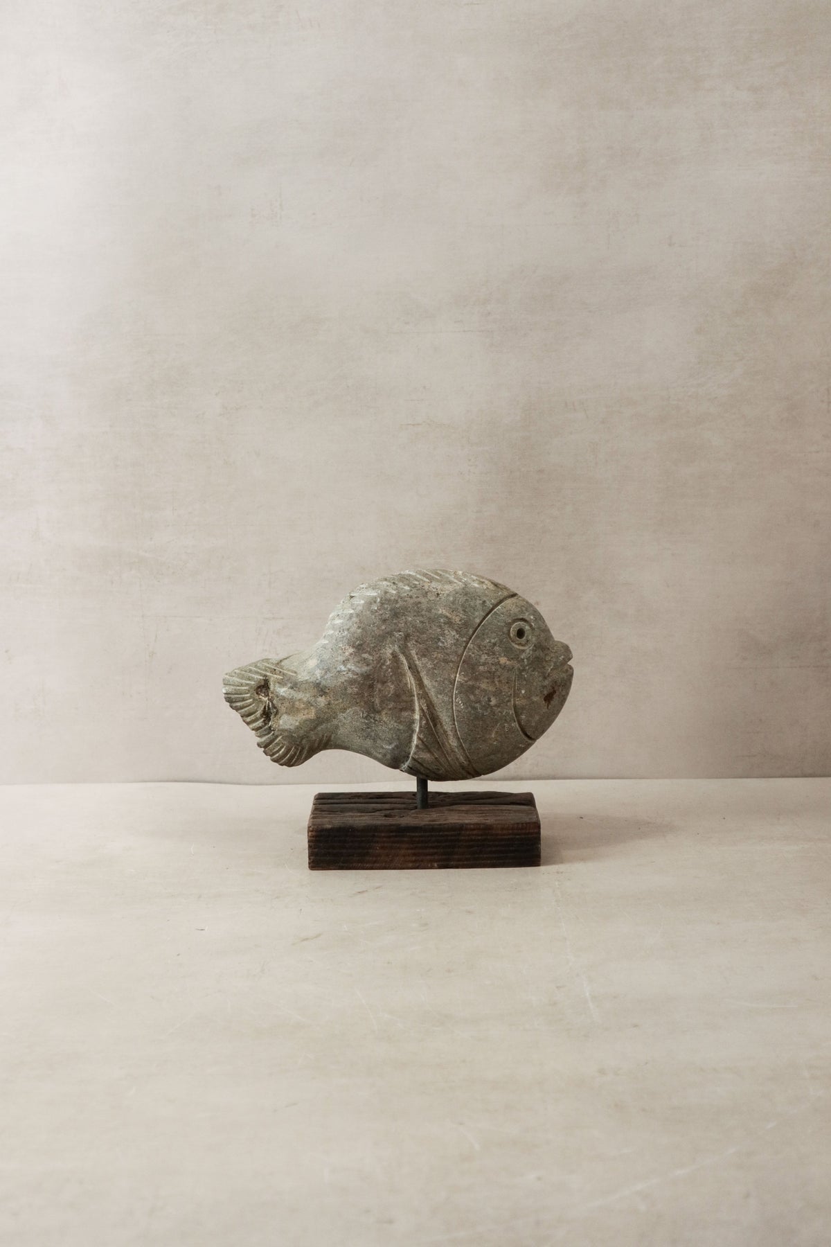 Stone Fish Sculpture - Zimbabwe - 30.7