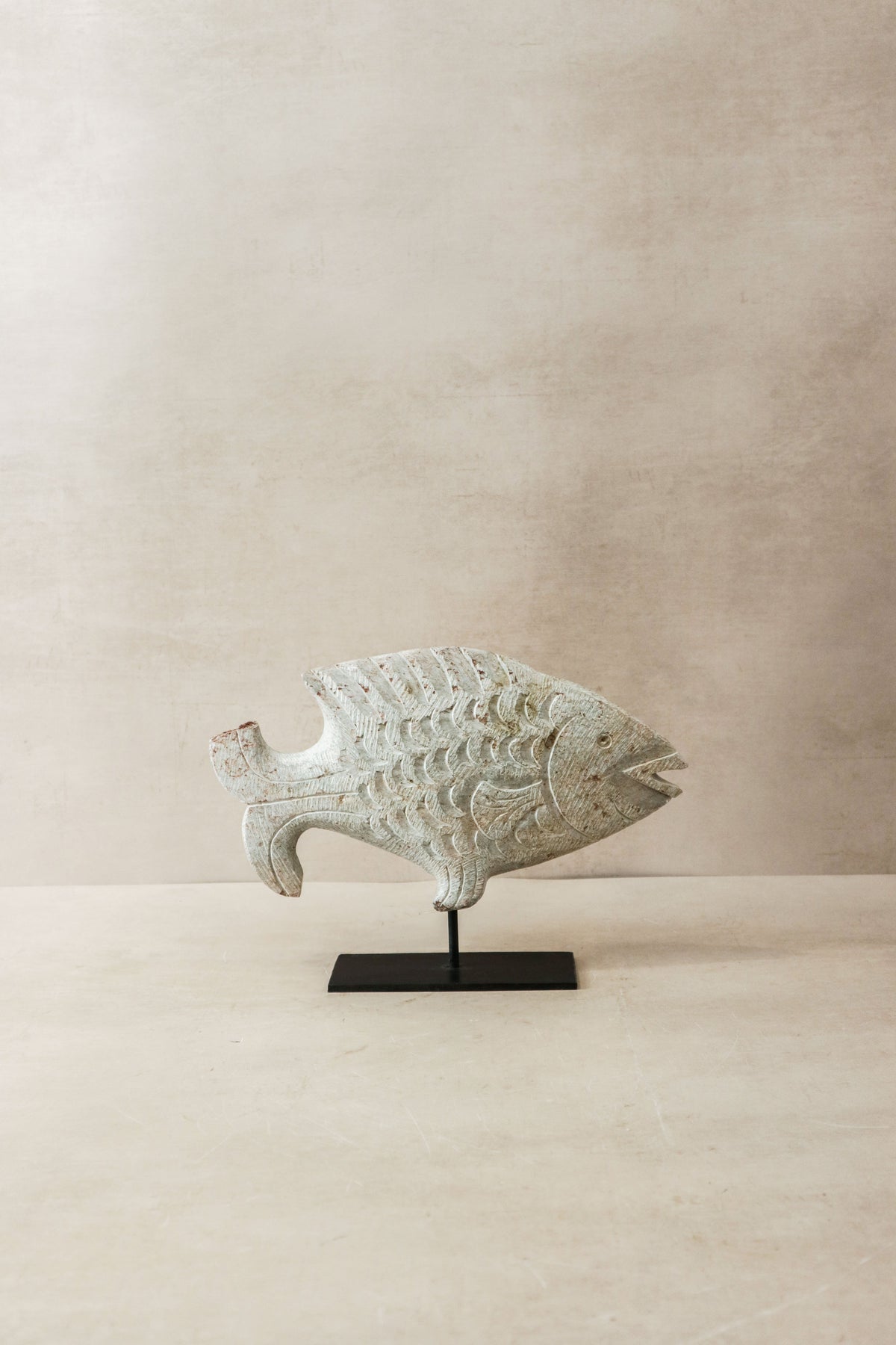 Stone Fish Sculpture - Zimbabwe - 36.1