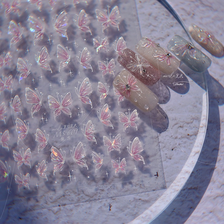 Hello Claws | Crystal Dream Butterfly 5D Nail Deco Sticker