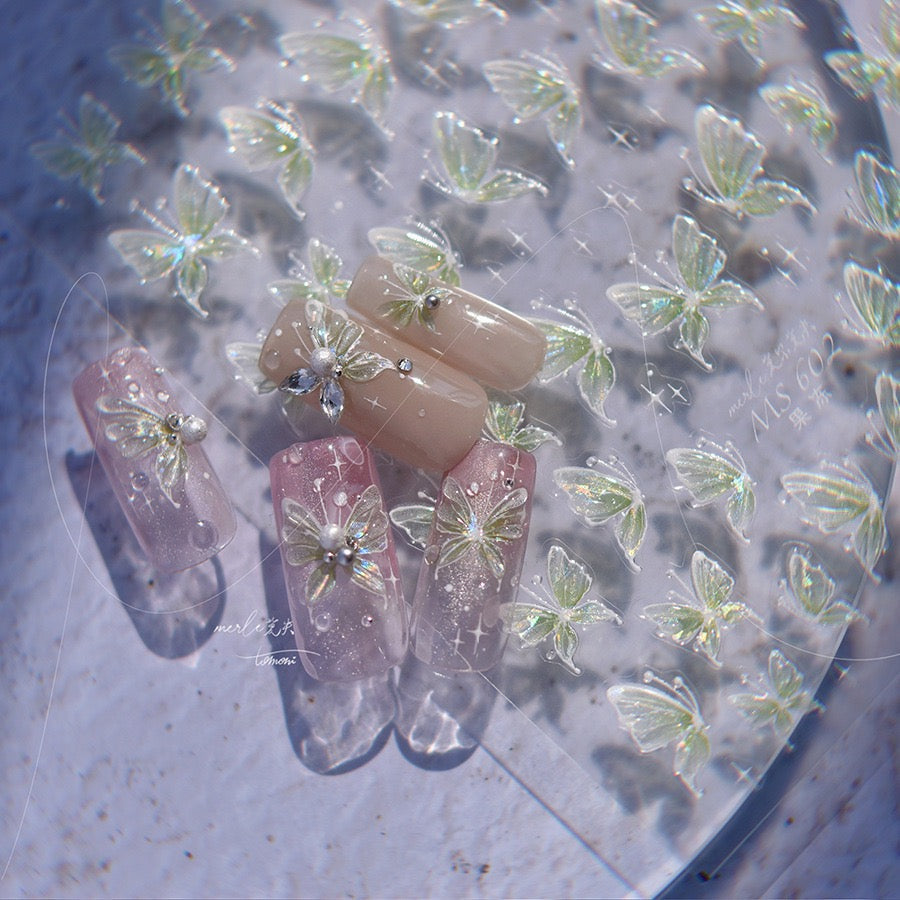 Hello Claws | Crystal Dream Butterfly 5D Nail Deco Sticker