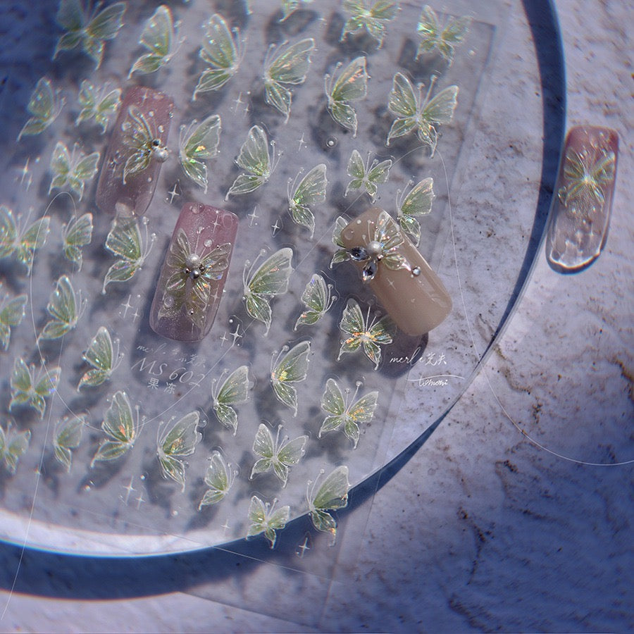 Hello Claws | Crystal Dream Butterfly 5D Nail Deco Sticker