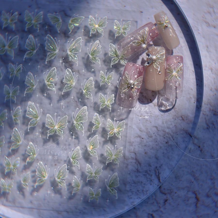 Hello Claws | Crystal Dream Butterfly 5D Nail Deco Sticker