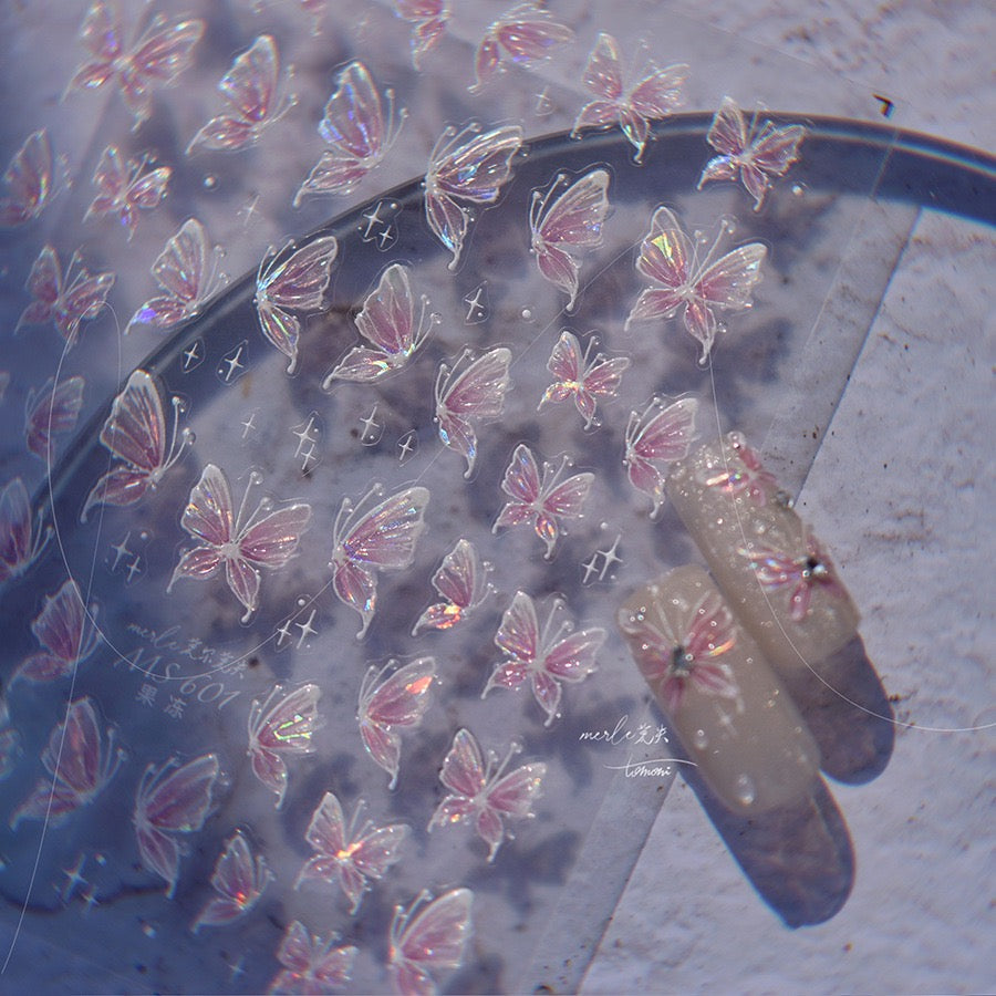 Hello Claws | Crystal Dream Butterfly 5D Nail Deco Sticker