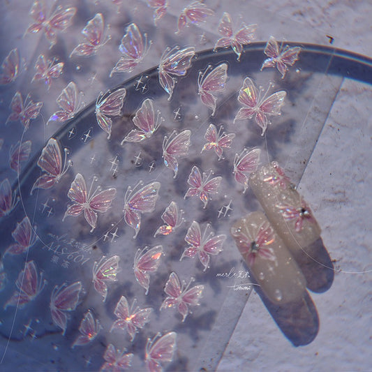 Hello Claws | Crystal Dream Butterfly 5D Nail Deco Sticker