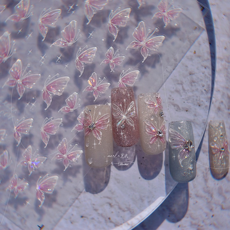 Hello Claws | Crystal Dream Butterfly 5D Nail Deco Sticker