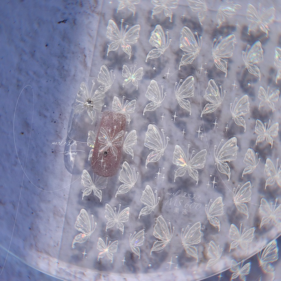Hello Claws | Crystal Dream Butterfly 5D Nail Deco Sticker