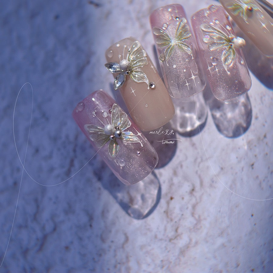 Hello Claws | Crystal Dream Butterfly 5D Nail Deco Sticker