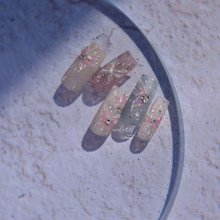 Hello Claws | Crystal Dream Butterfly 5D Nail Deco Sticker