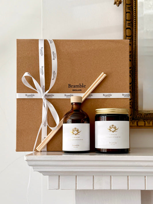 TUBEROSE DIFFUSER + CANDLE SET