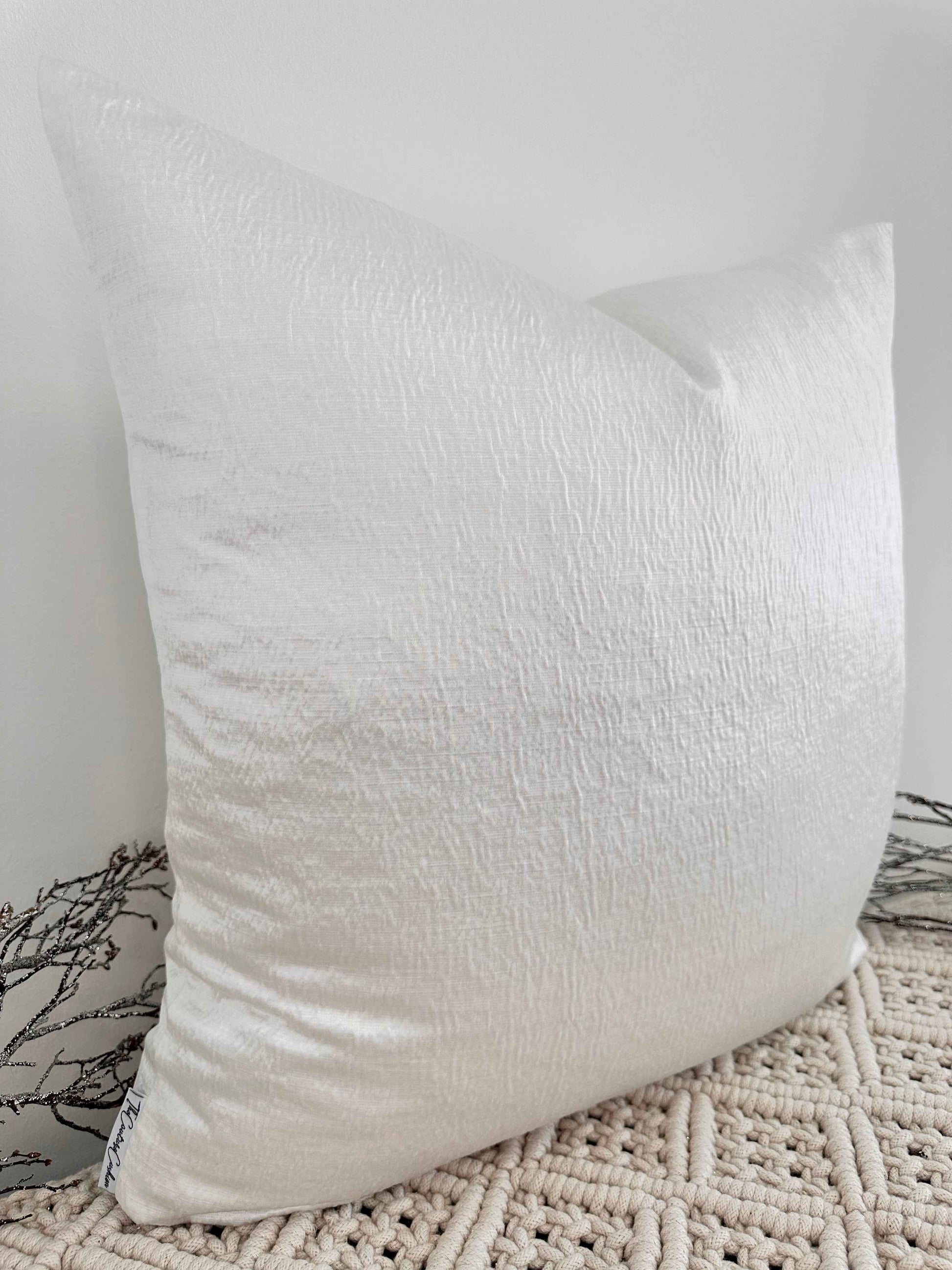 The Couture Cushion - The White Laurent - Style No. 39