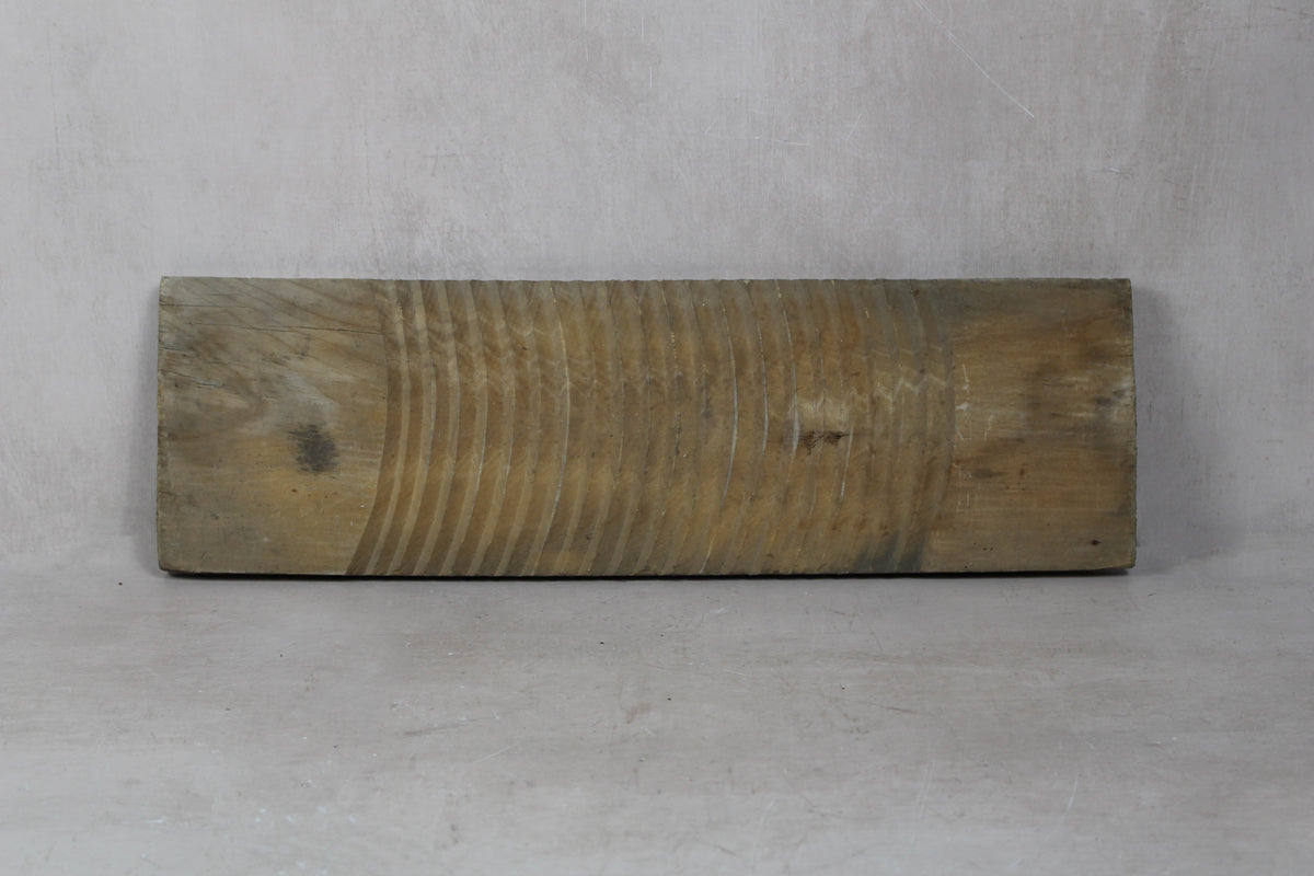 Vintage Elm Wooden Washboard - 25