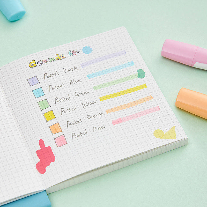 Monami Grange Highlighter - 6 Colour Set