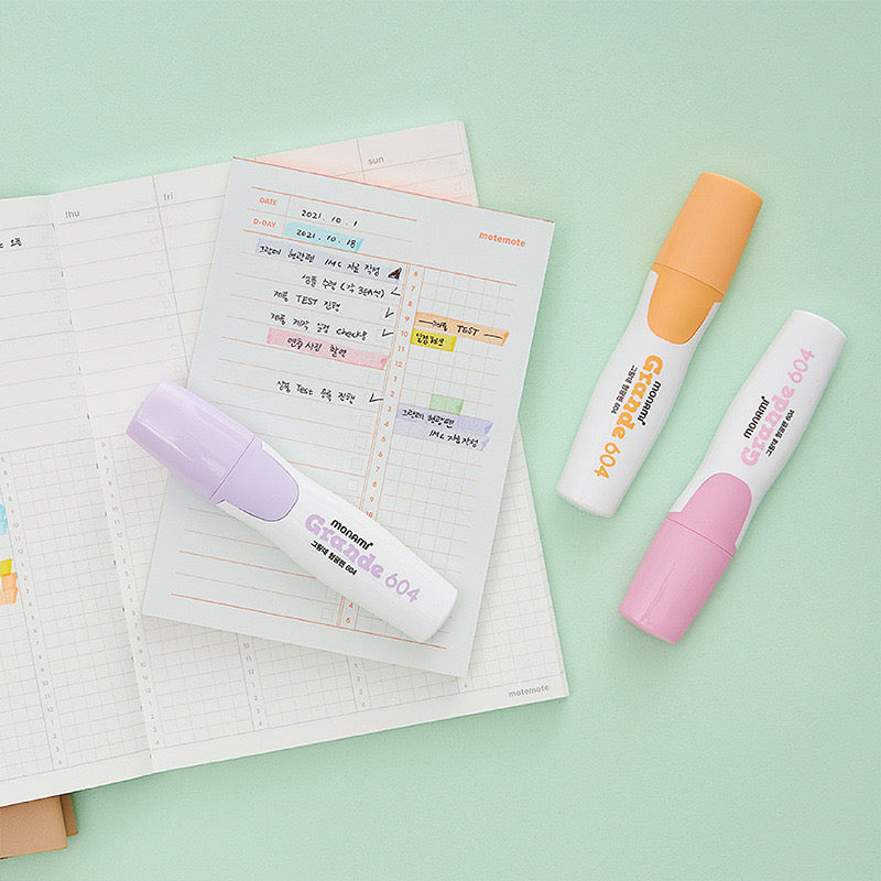 Monami Grange Highlighter - 6 Colour Set