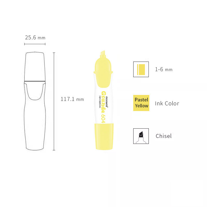 Monami Grange Highlighter - 6 Colour Set