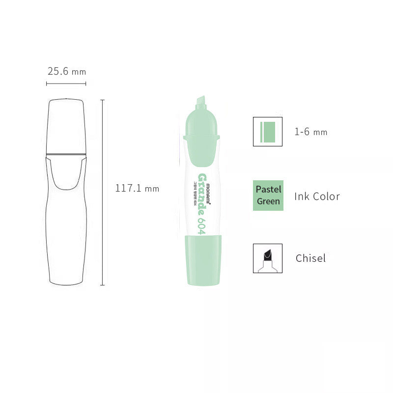 Monami Grange Highlighter - 6 Colour Set