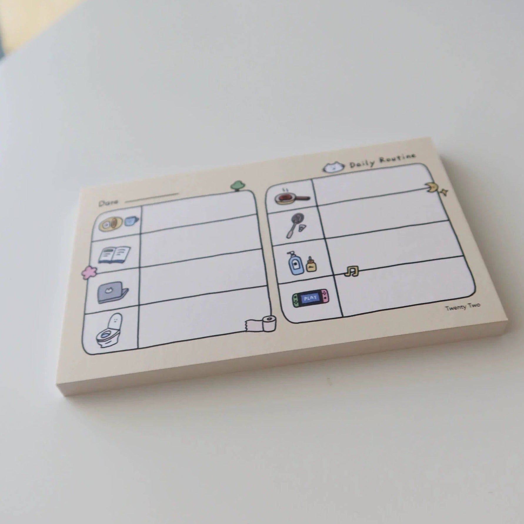 Twenty Two | Daily Routine Note